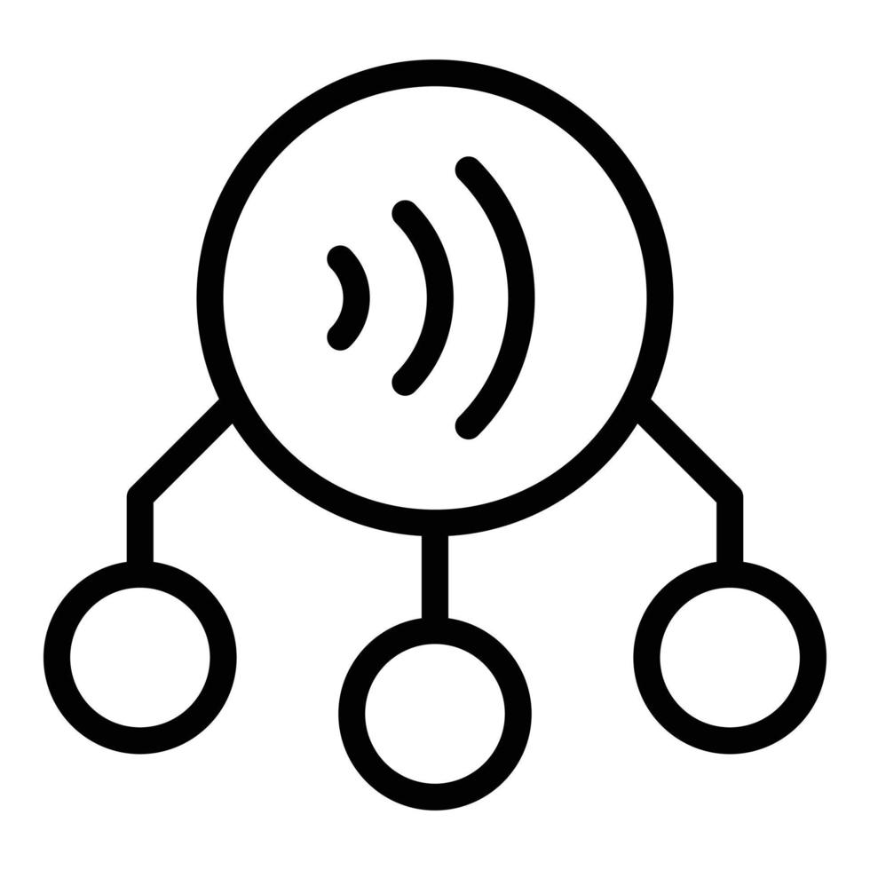 Public election icon outline vector. Speech elocution vector