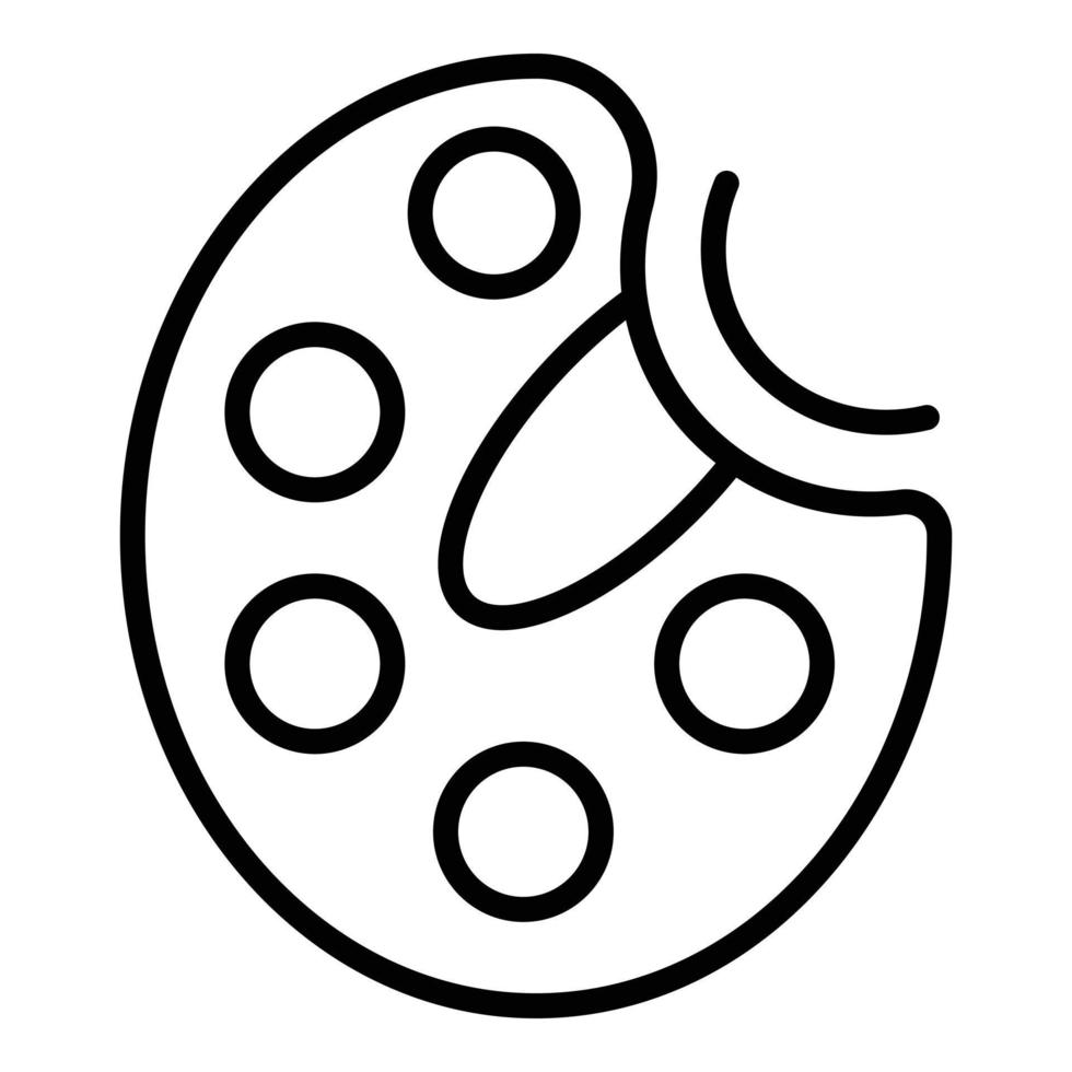 Art palette icon outline vector. Artist class 15100960 Vector Art at