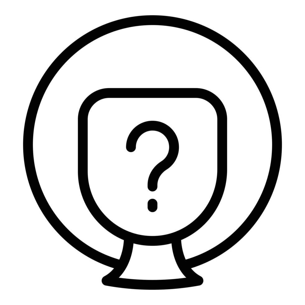 Question debate icon outline vector. Public student vector
