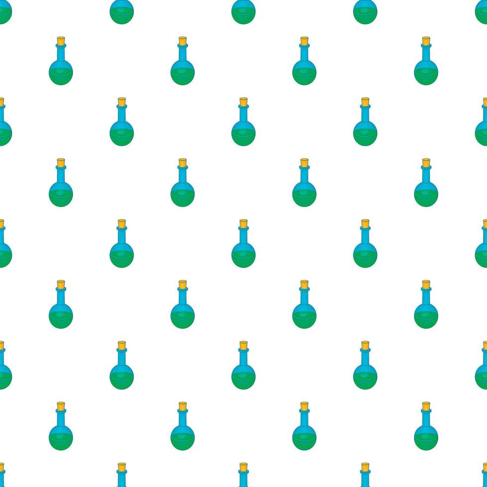 Flask of liquid pattern, cartoon style vector