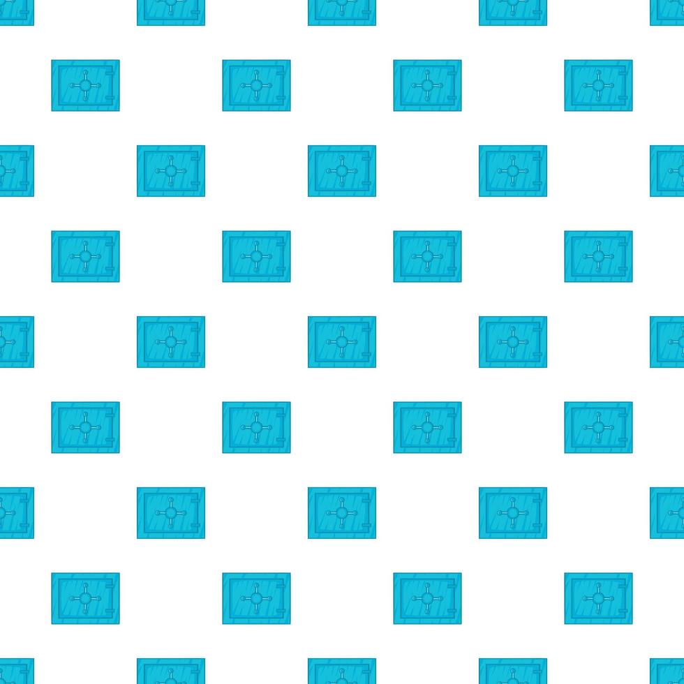 Safety deposit box pattern, cartoon style vector