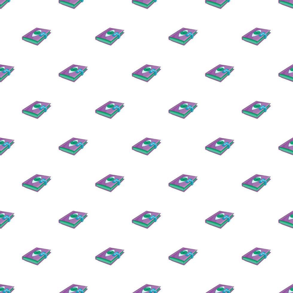 Book of wizard pattern, cartoon style vector