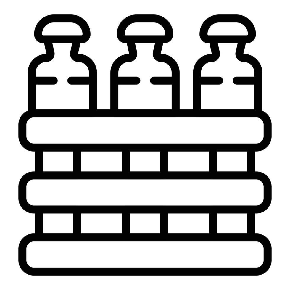 Water bottle pack icon outline vector. Delivery service vector