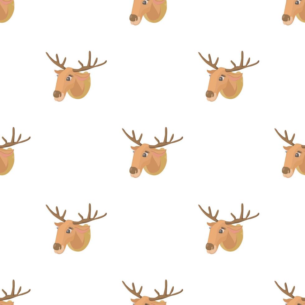 Deer head pattern seamless vector
