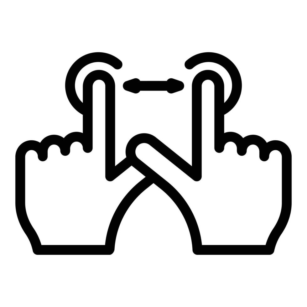 Smart move icon outline vector. Press display vector