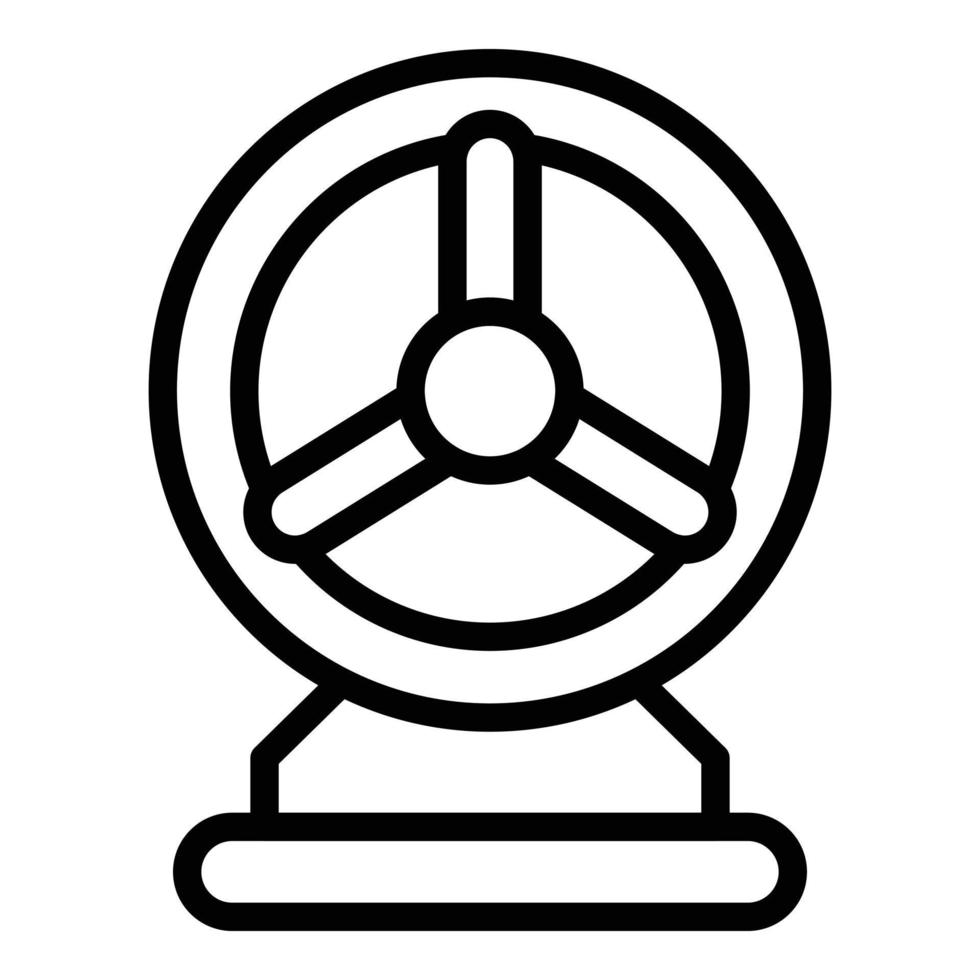 Pet wheel icon outline vector. Care pet vector