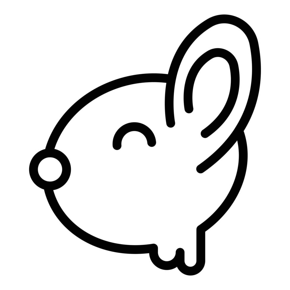 Chocolate bunny icon outline vector. Candy food 15101275 Vector Art at