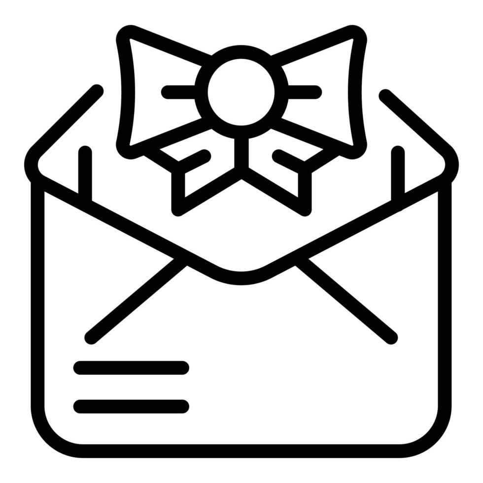 Mail offer icon outline vector. Online order vector