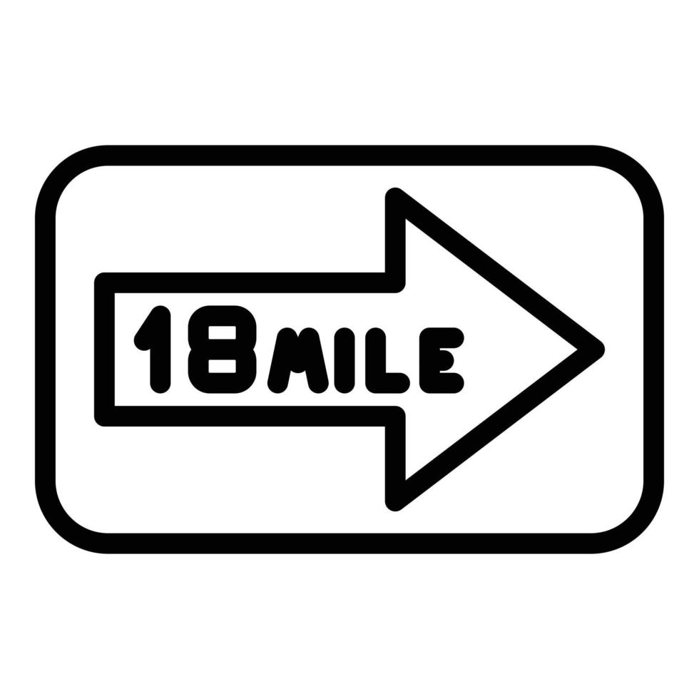 Direction sign icon outline vector. Plane travel vector