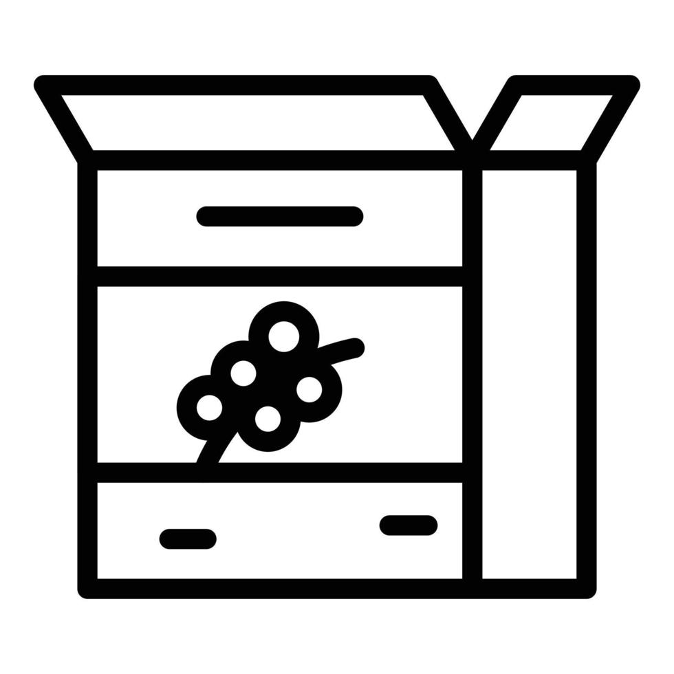 Corn box icon outline vector. Cereal breakfast vector