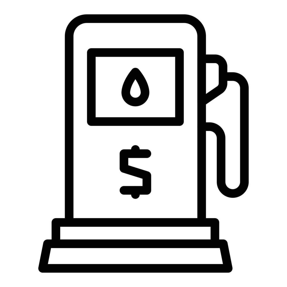 Finance income station icon outline vector. Money work vector