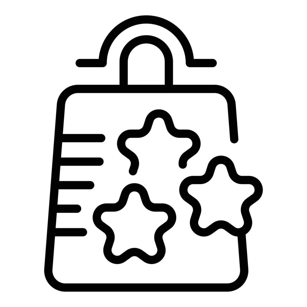 Charity bag icon outline vector. Community help vector