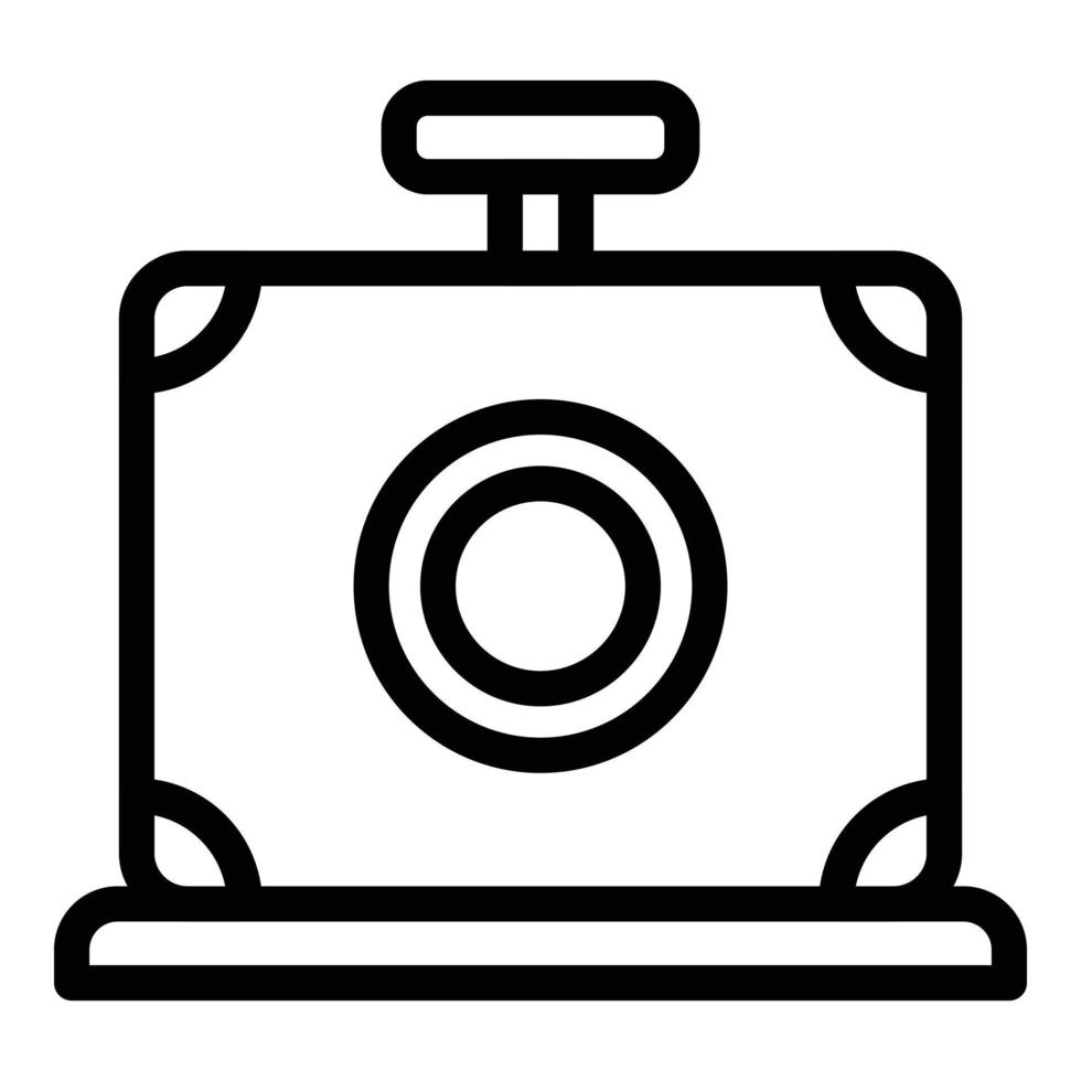 Table cigar cutter icon outline vector. Cigarette tobacco vector