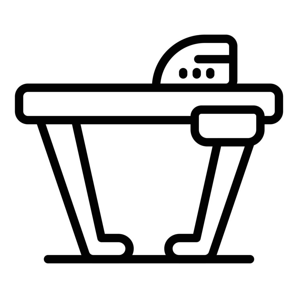 Iron board icon outline vector. Table laundry vector