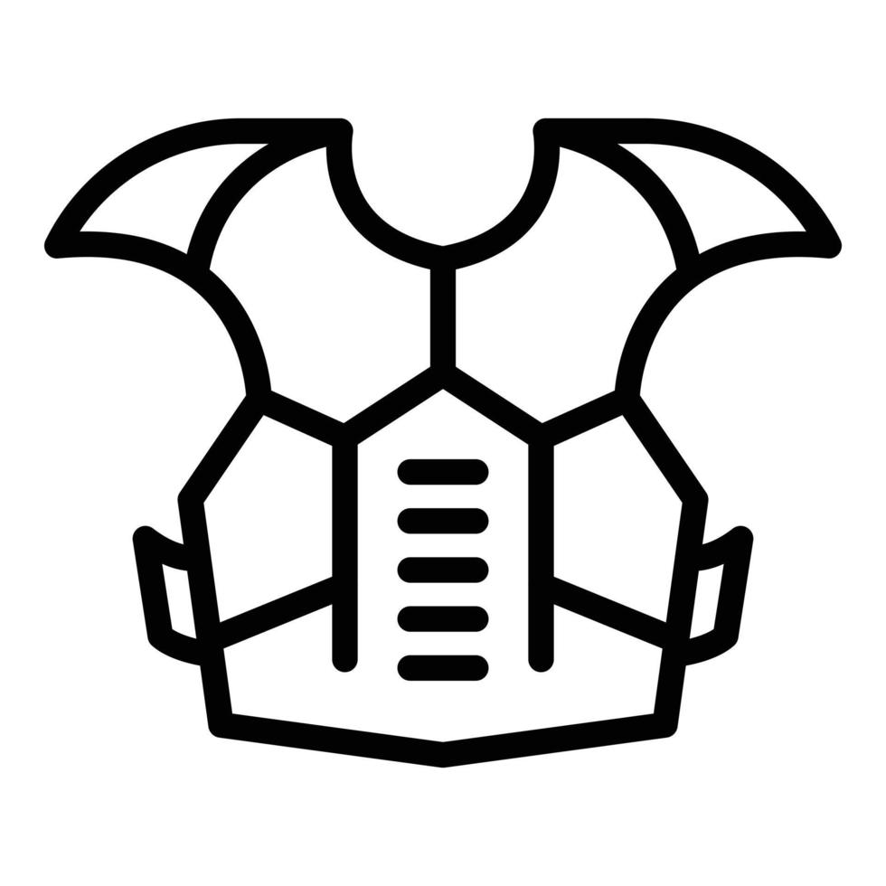 Biker body protection icon outline vector. Motor gear vector