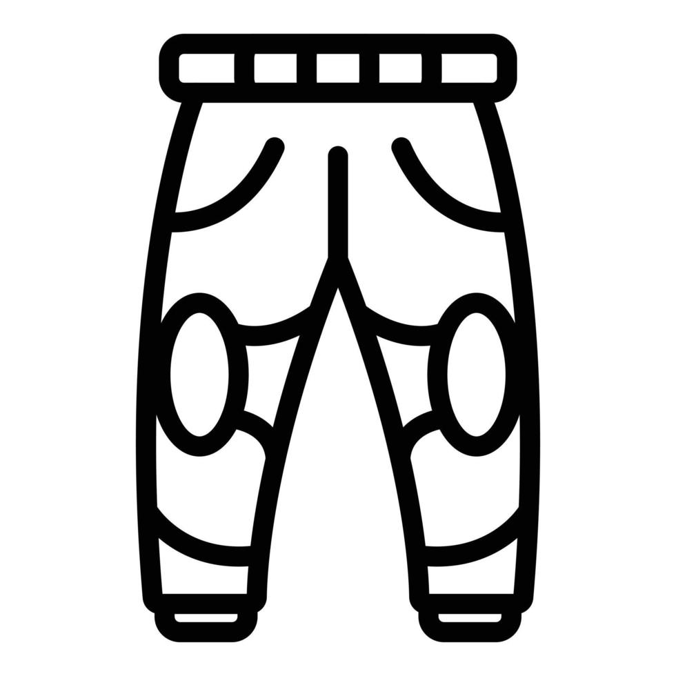 Biker pants icon outline vector. Biker equipment vector