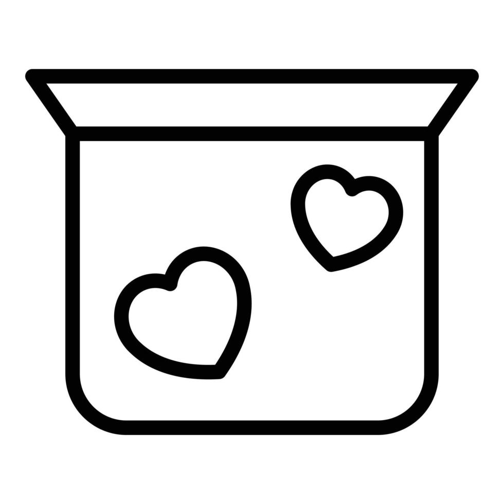 Hygiene box icon outline vector. Zipper case vector