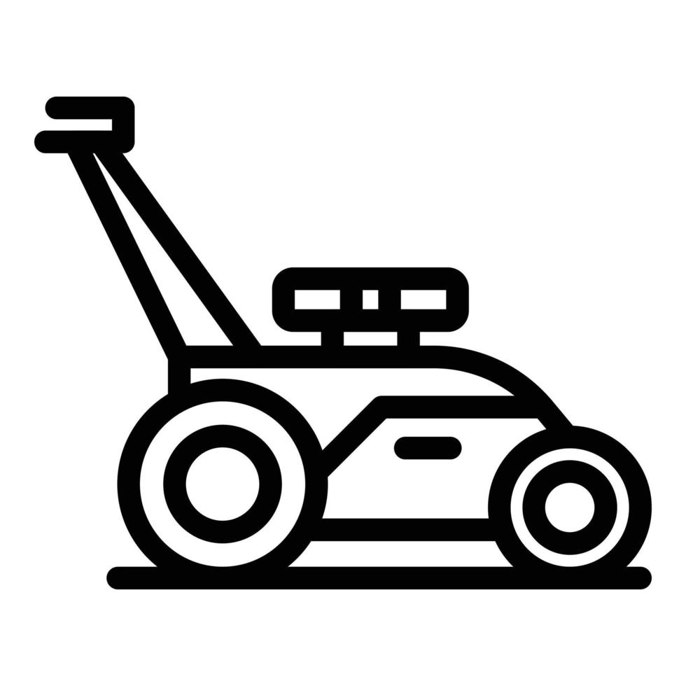 Grass lawn mower icon outline vector. Garden trimmer vector