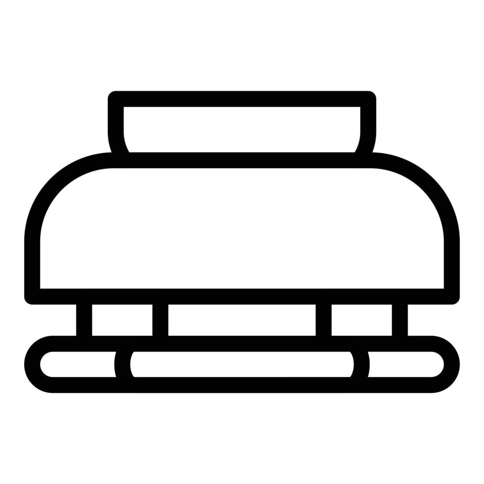 reemplace el vector de contorno del icono del detector de humo. sensor de fuego