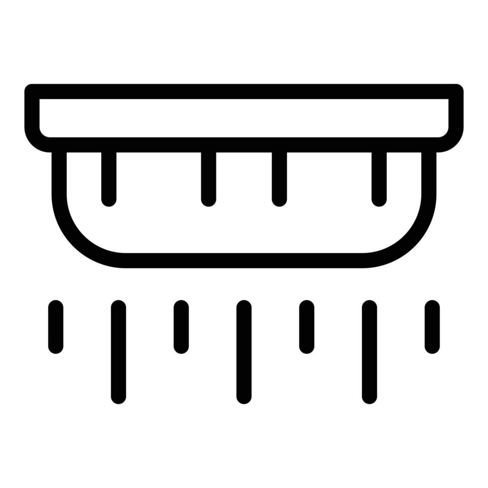 Smoke detector icon outline vector. Fire alarm vector