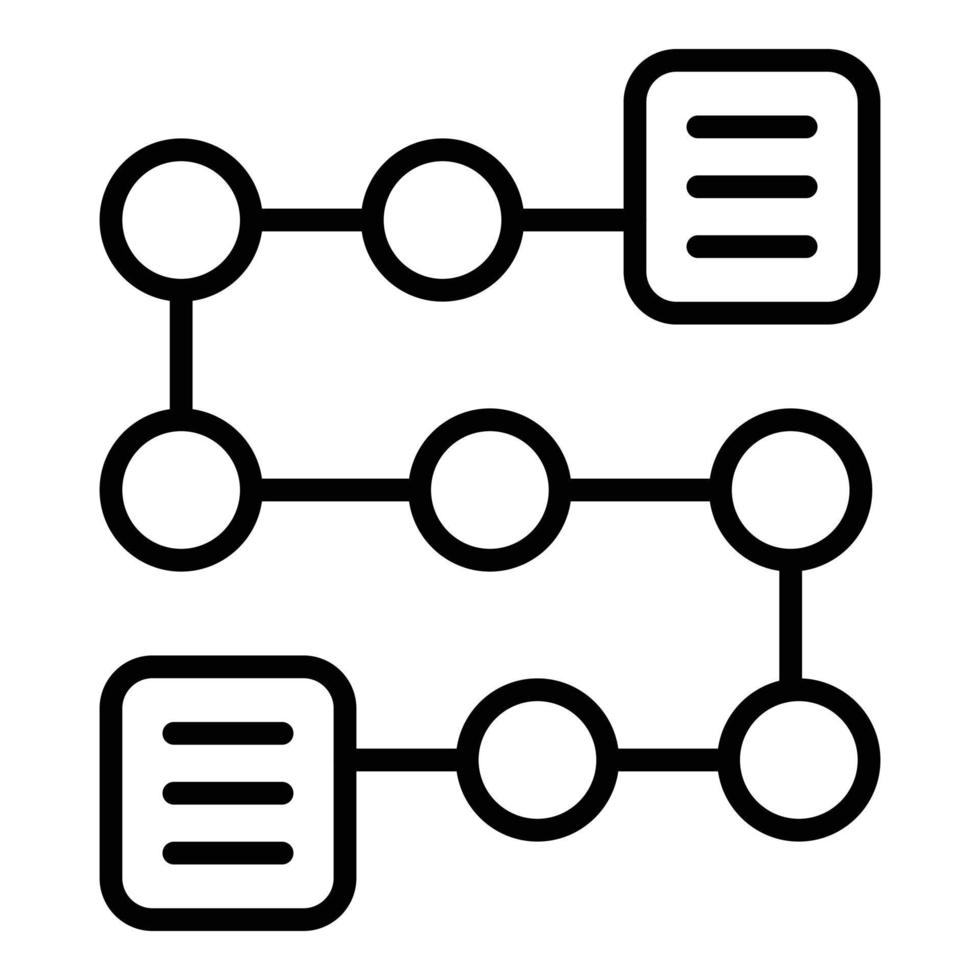 vector de esquema de icono de plan web. Proceso de trabajo