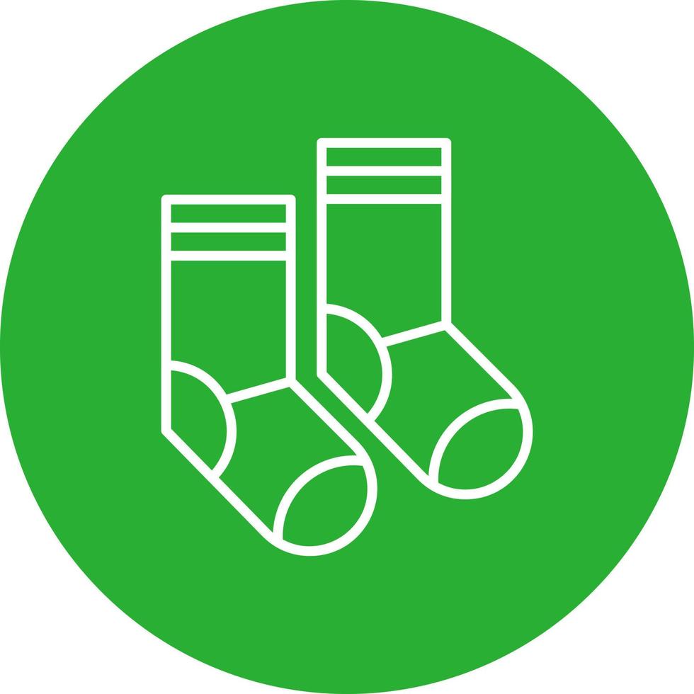 diseño de icono creativo de calcetines vector