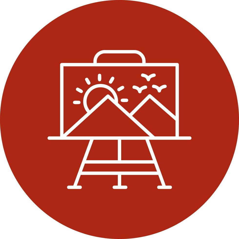 Paint Canvas Creative Icon Design vector