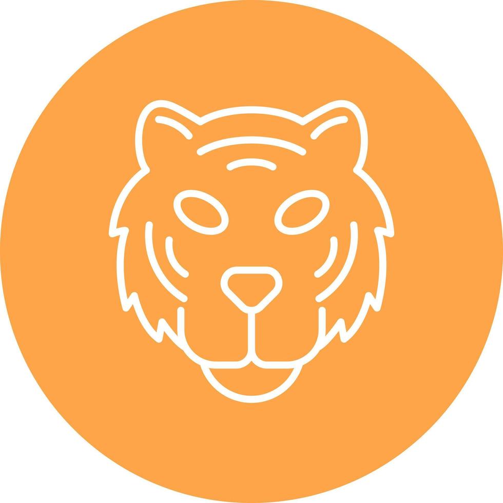 diseño de icono creativo de tigre vector