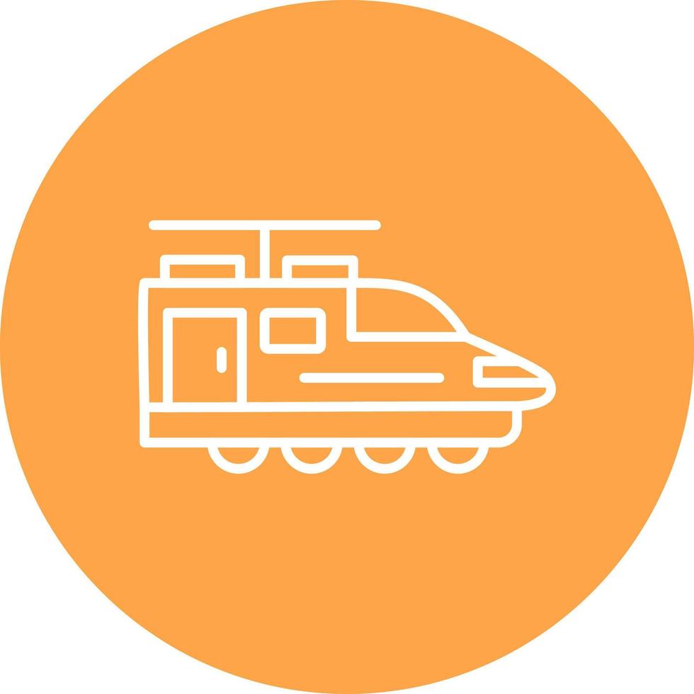 Electric Train Creative Icon Design vector