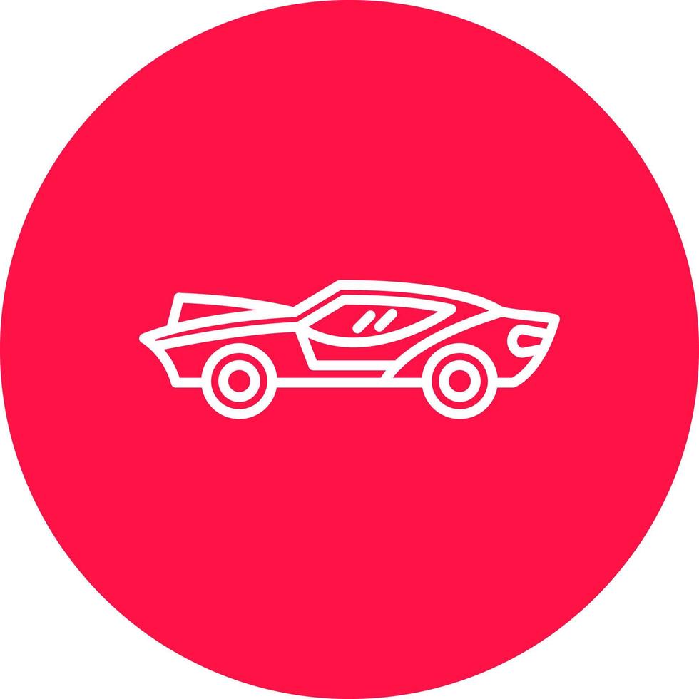 diseño de icono creativo de coche deportivo vector