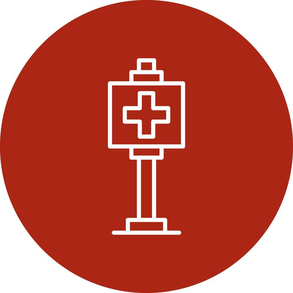Healthcare Sign Board Creative Icon Design vector