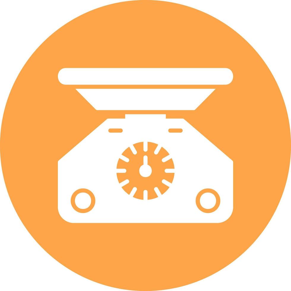 Weight Scale Creative Icon Design vector