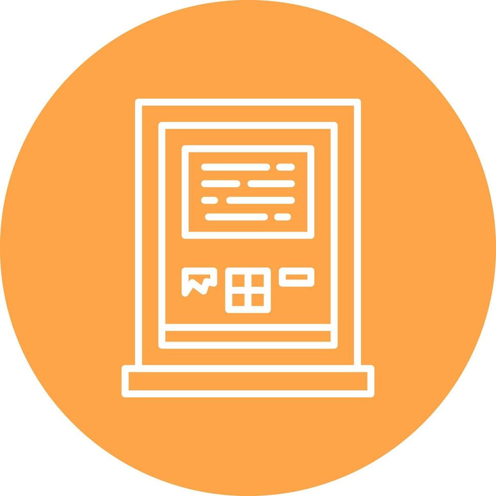 Atm Machine Creative Icon Design vector
