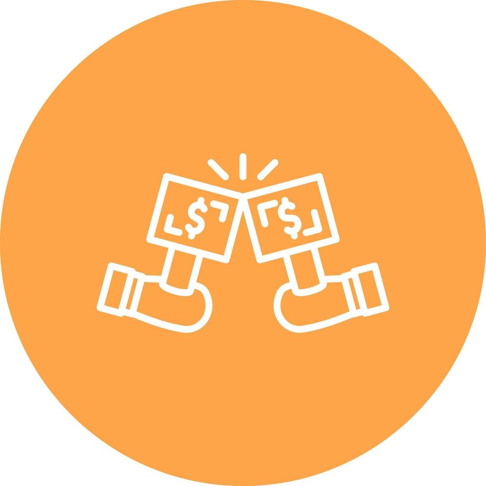 Bidding Creative Icon Design vector