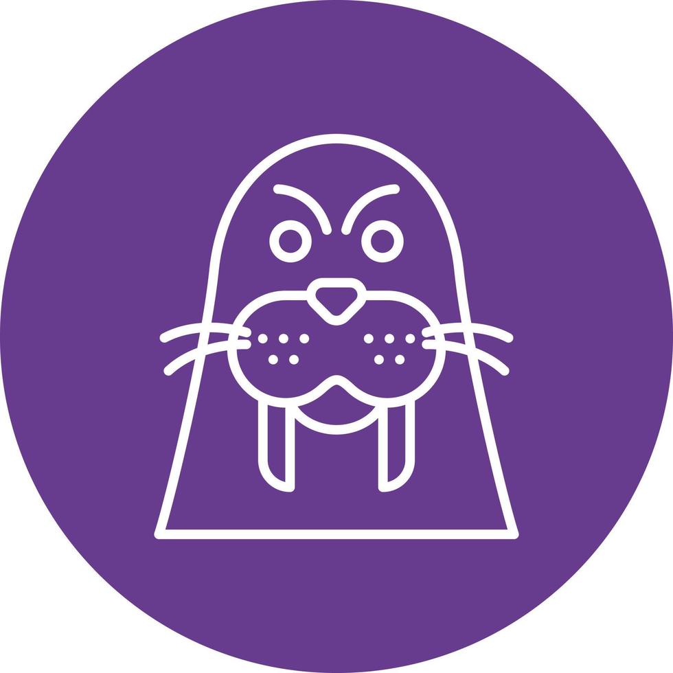 Walrus Creative Icon Design vector