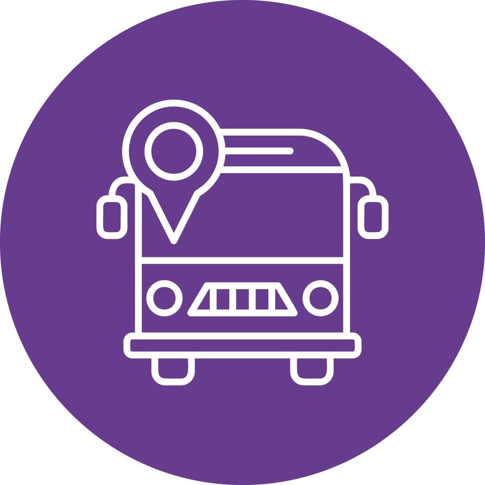 School Bus Creative Icon Design vector