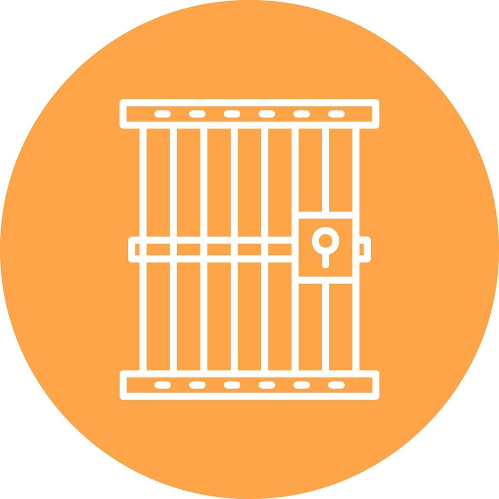 Jail Creative Icon Design vector