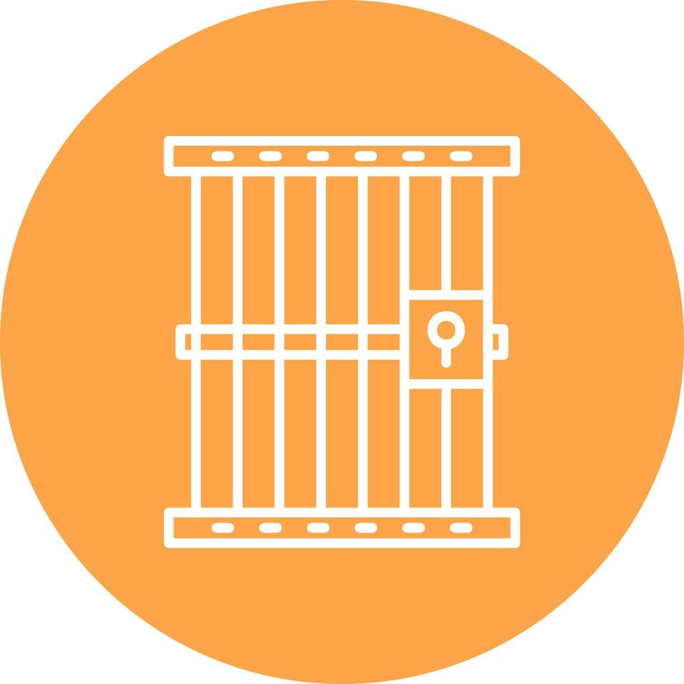 Jail Creative Icon Design vector