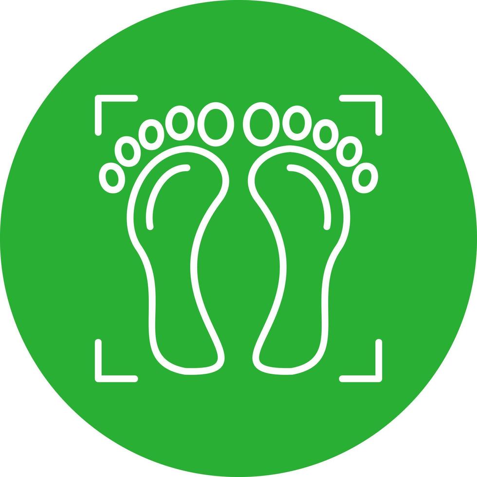 Foot Print Creative Icon Design vector