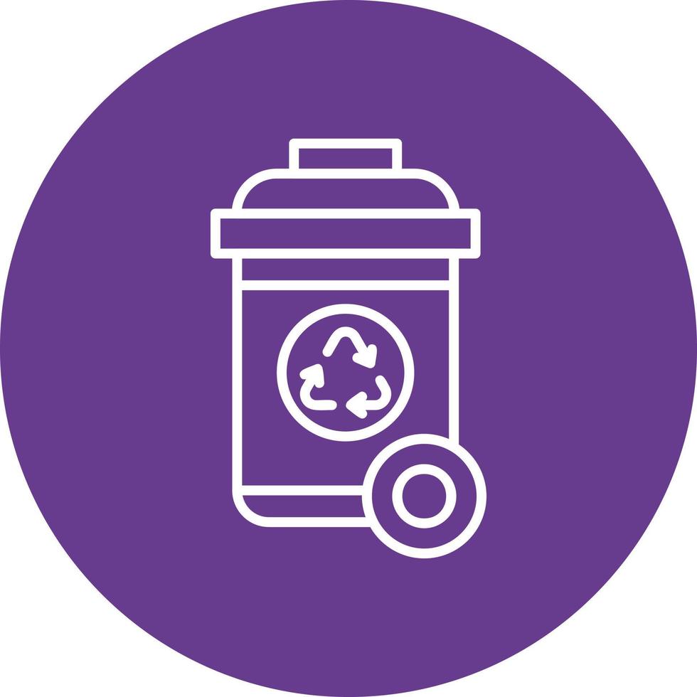 Recycle Bin Creative Icon Design vector