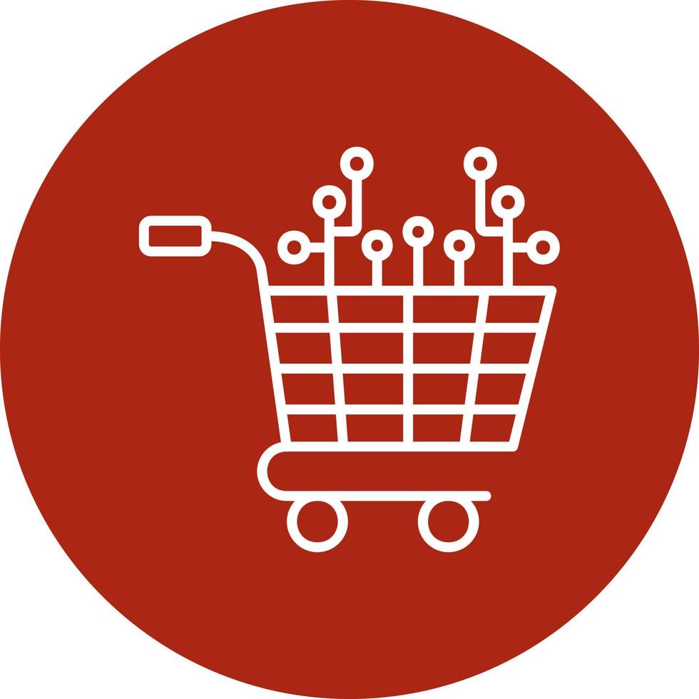 Shopping Cart Creative Icon Design vector