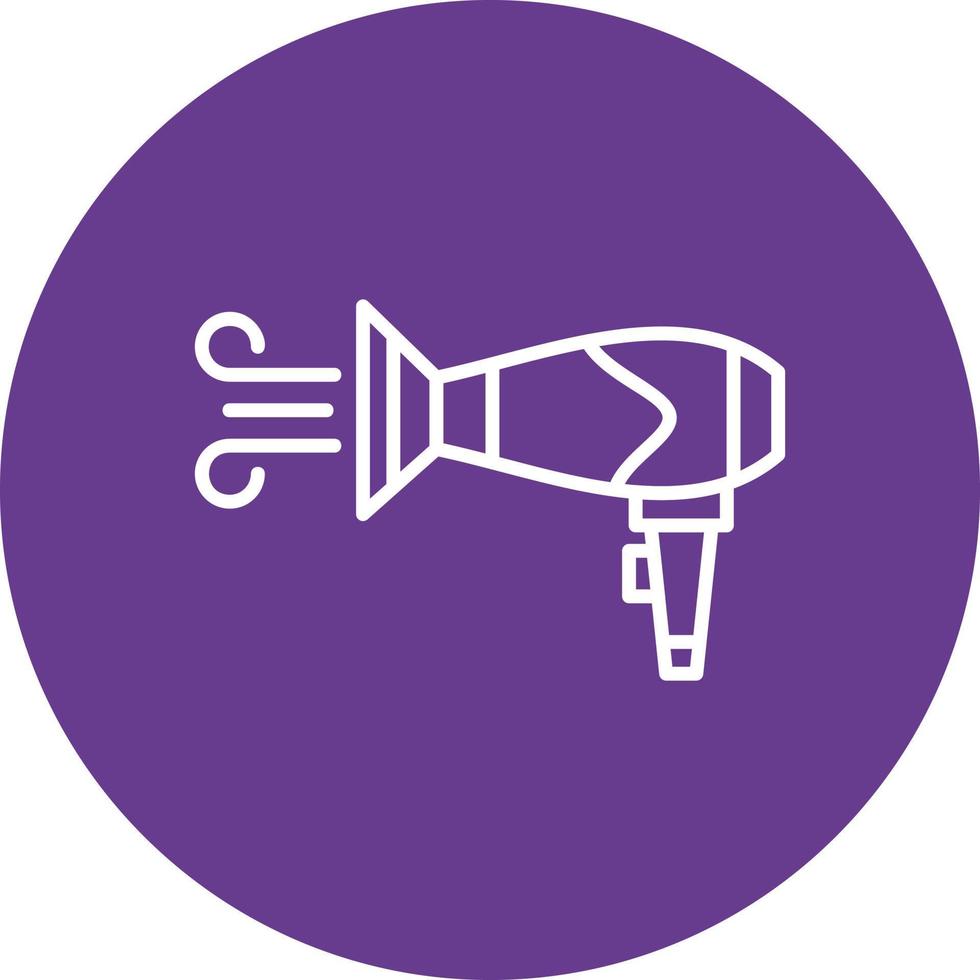 Hair Dryer Creative Icon Design vector