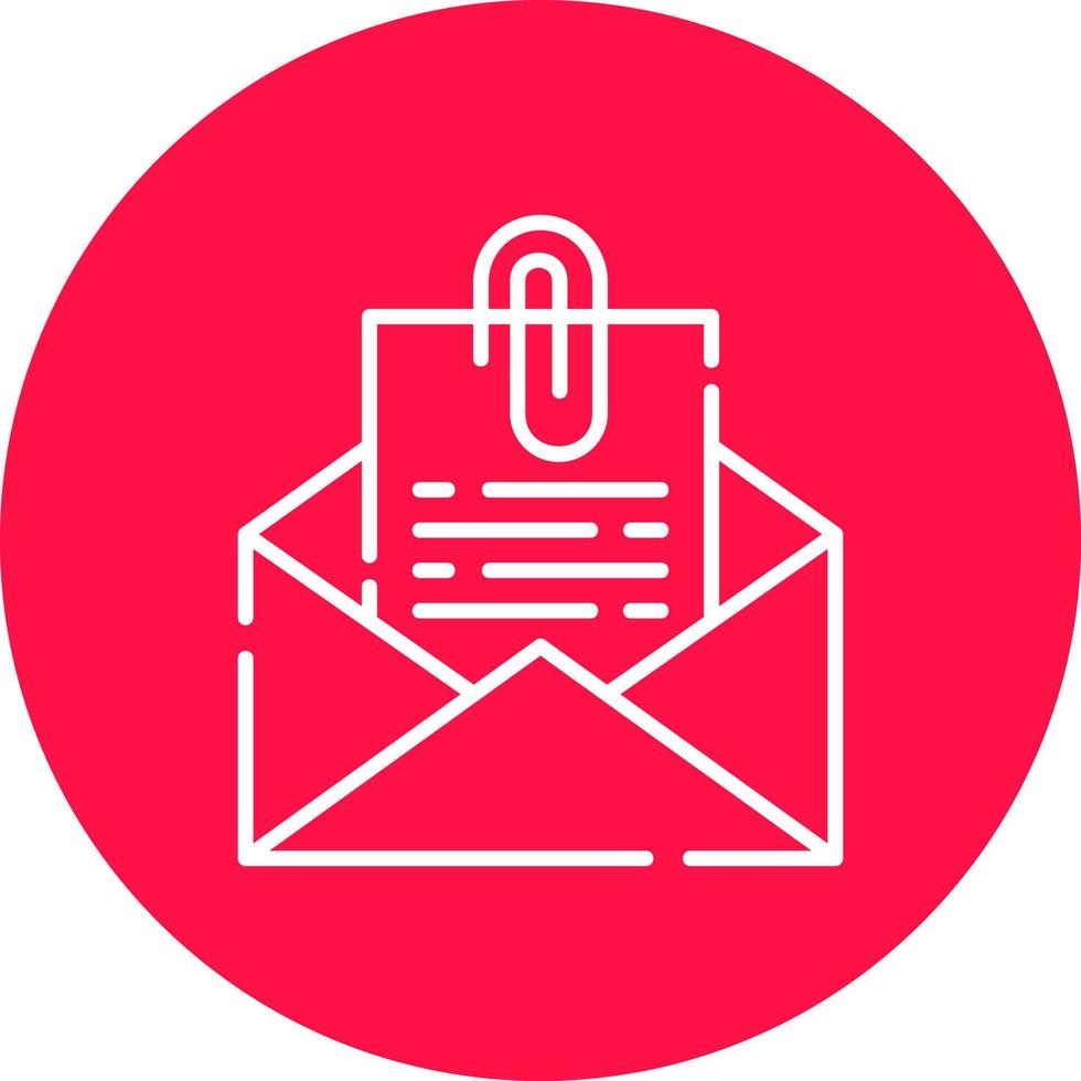 Attach File Email Creative Icon Design vector