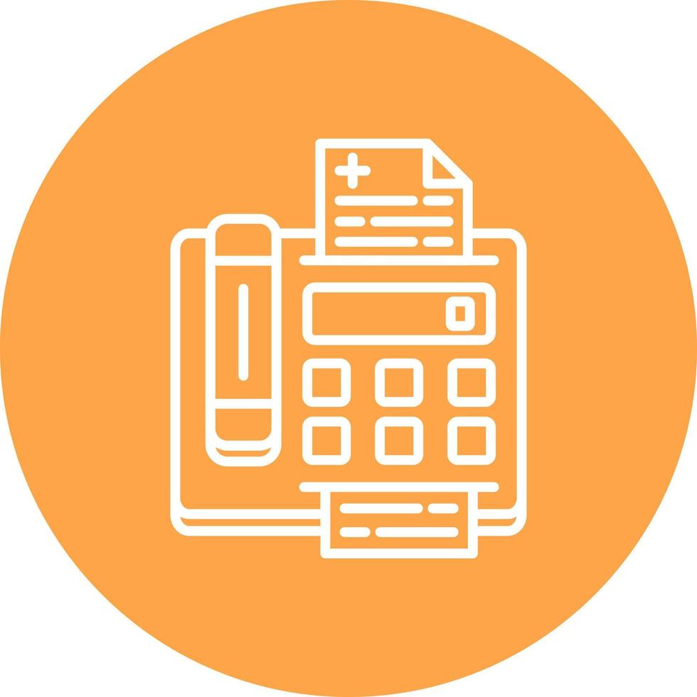 Fax Machine Creative Icon Design vector