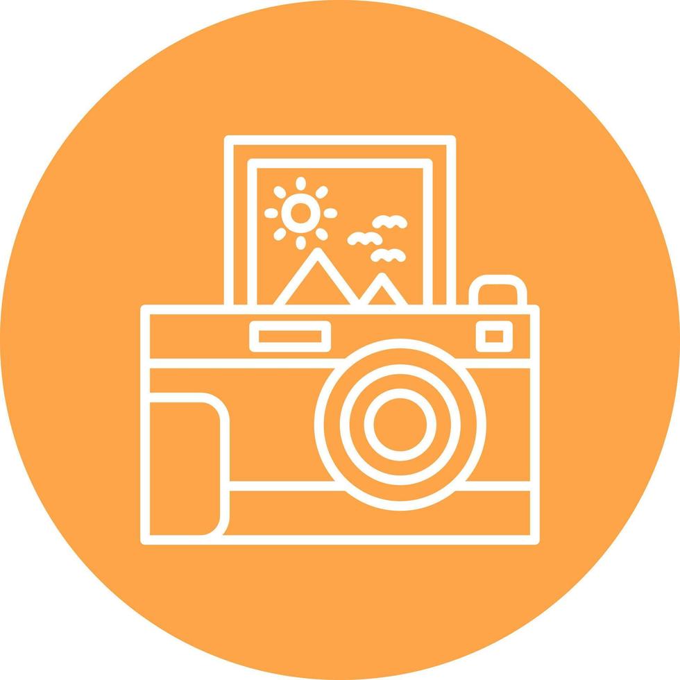 Instant Camera Creative Icon Design vector