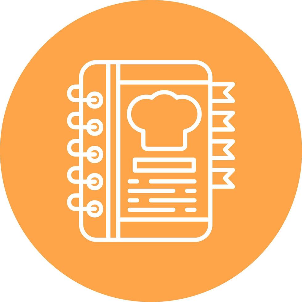 Recipe Book Creative Icon Design vector