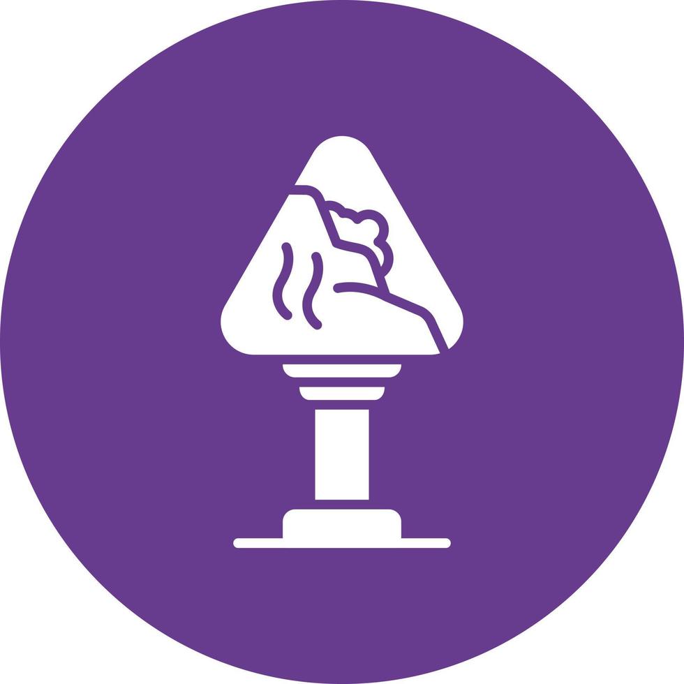 Avalanche Sign Creative Icon Design vector