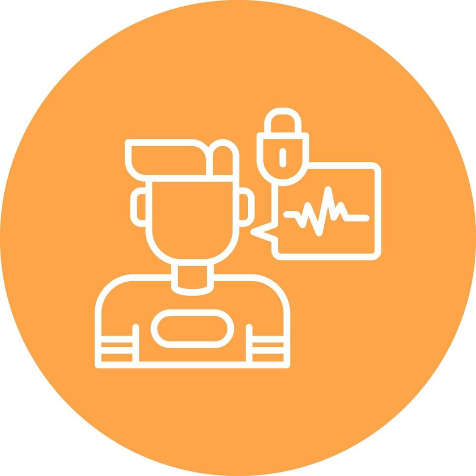 Biometric Creative Icon Design vector