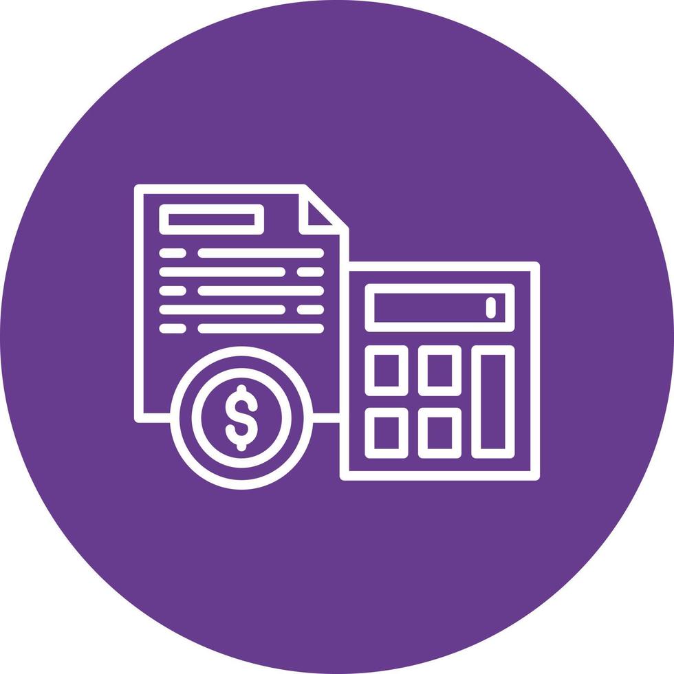 Accountant Creative Icon Design vector