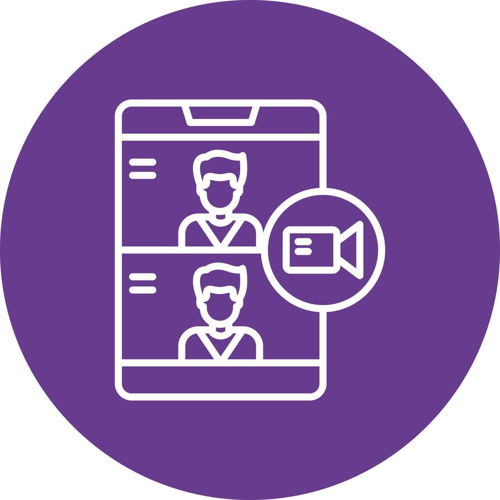 Videocall Creative Icon Design vector